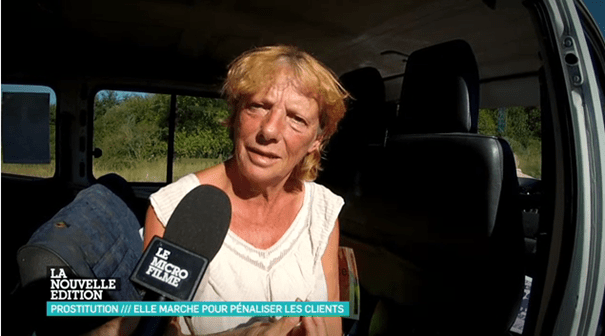 Rosen Hicher, survivante de la prostitution, lors de sa marche pour l’abolition a déclaré sur Canal + le 29 septembre 2014 « Je [n’]ai pas sentie [ma cloque au pied], parce que le problème de la prostituée, c’est qu’elle est complètement dissociée… c’est qu’on ne sent pas les douleurs. J’aimerais beaucoup avoir mal. Je comprendrais à ce moment-là que j’existe. Souffrir, c’est vivre. Là, j’ai l’impression d’avoir un corps mort. »