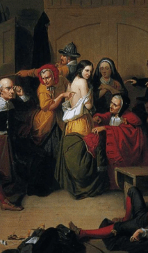 L'examen d'une sorcière par Thompkins H. Matteson